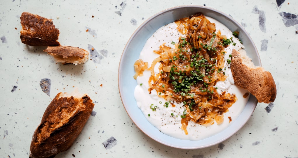 Caramelized Onion and Yogurt Dip Recipe