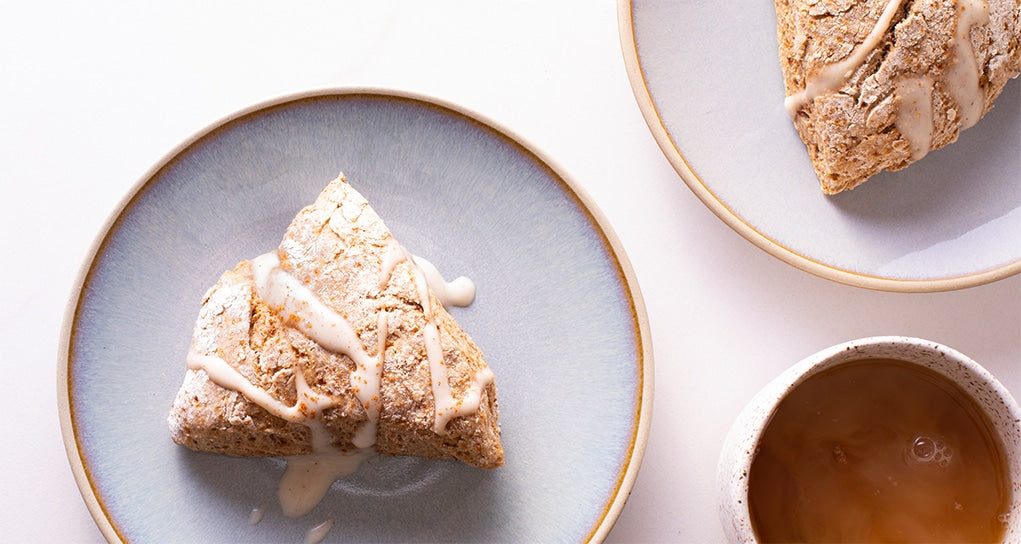 Chai Scones with Vanilla Yogurt Drizzle Recipe