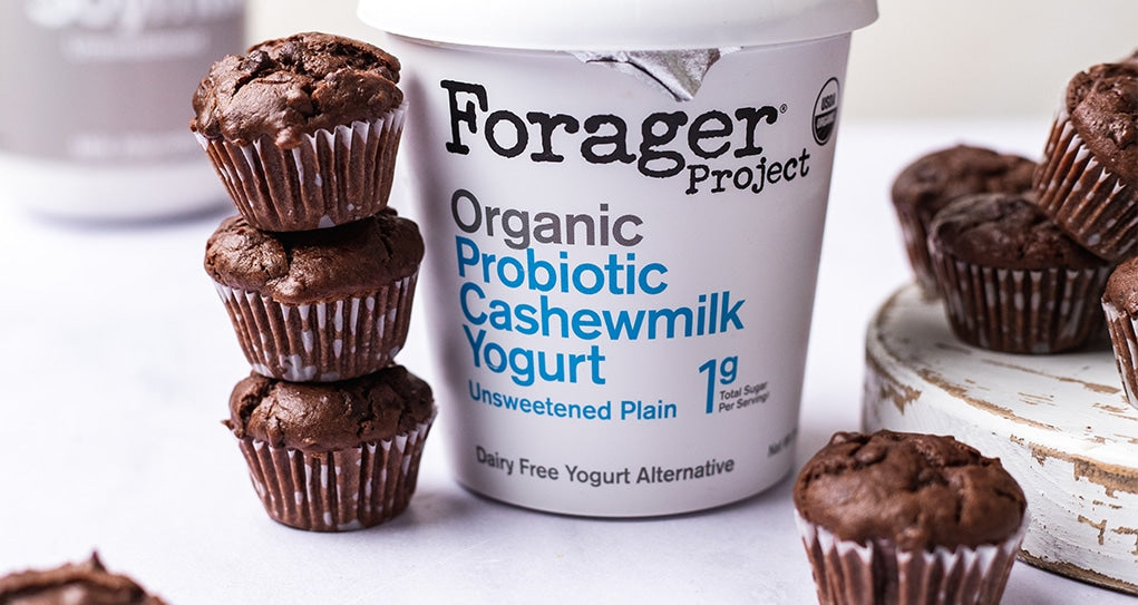 Vegan Double Chocolate Mini Muffins