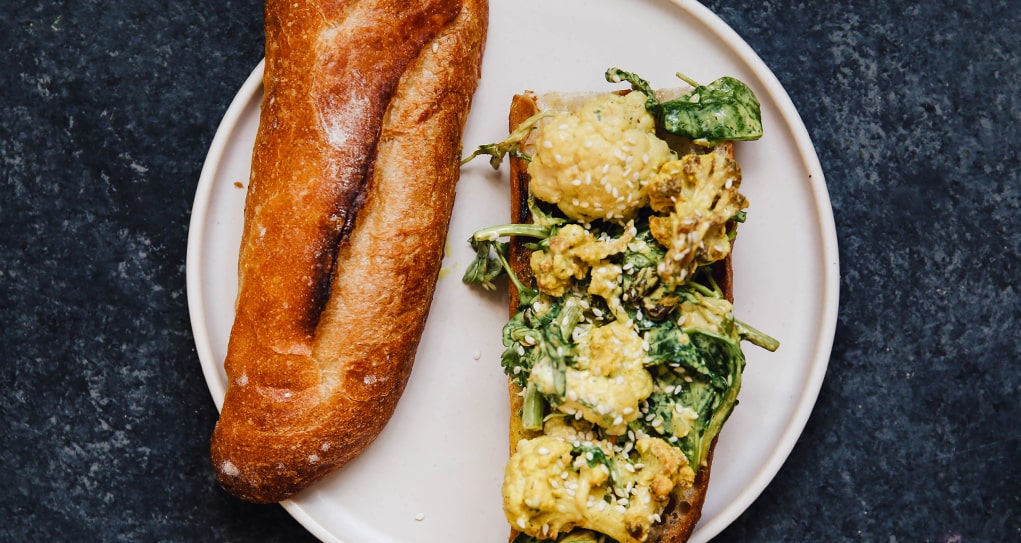 Curried Cauliflower Baguette Recipe