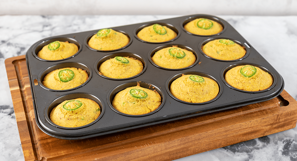 Vegan Jalapeño Cornbread Muffins Recipe