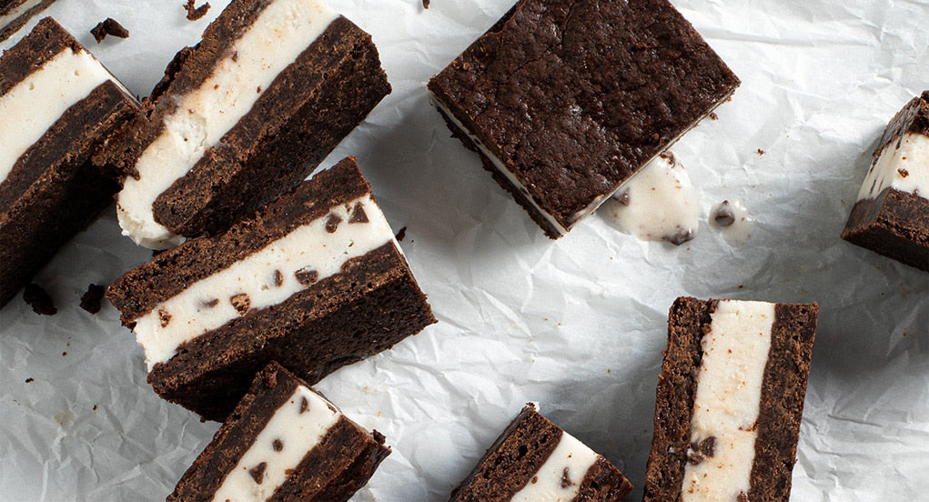 Old Fashioned Mint Chip Ice Cream Sandwiches
