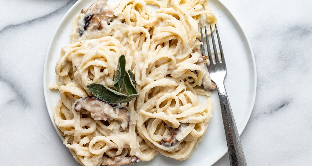 One Pot Vegan Fettuccine Alfredo