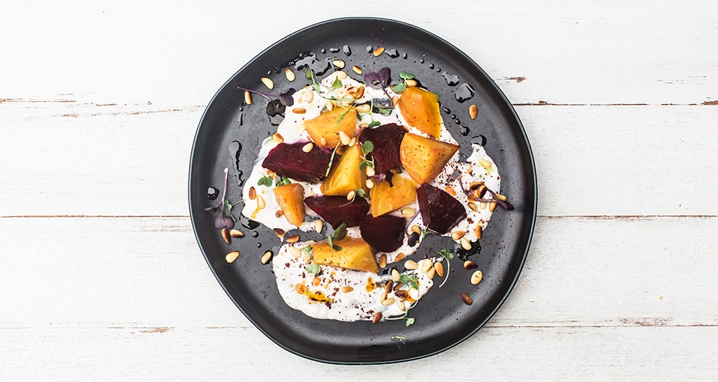Roasted Beets with Cashewmilk Yogurt Recipe