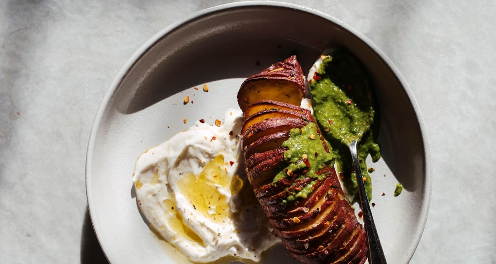 Sweet Potato Hasselbacks Recipe