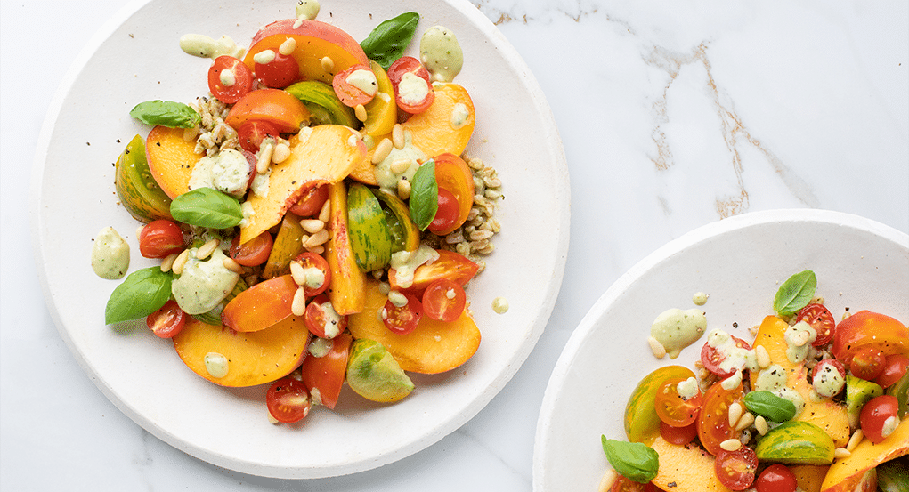 Tomato Peach Salad Recipe