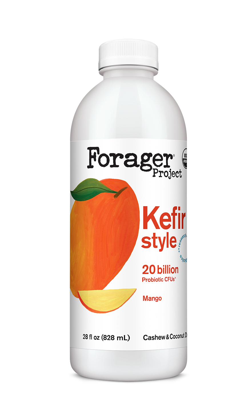 28oz bottle of Forager Project Mango Kerif