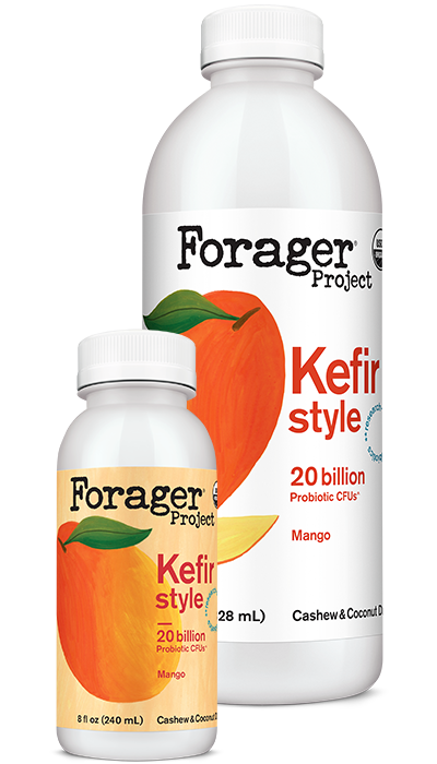 28oz and 8oz bottle of Forager Project Mango Kerif