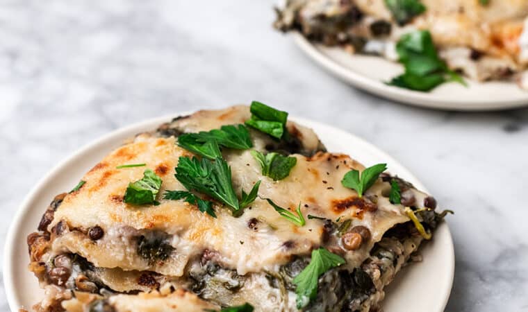 Spinach and Lentil Lasagna Recipe