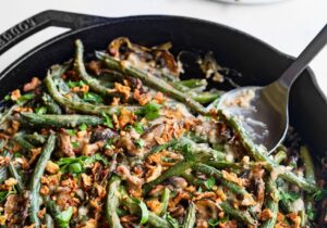 Vegan Green Bean Casserole.