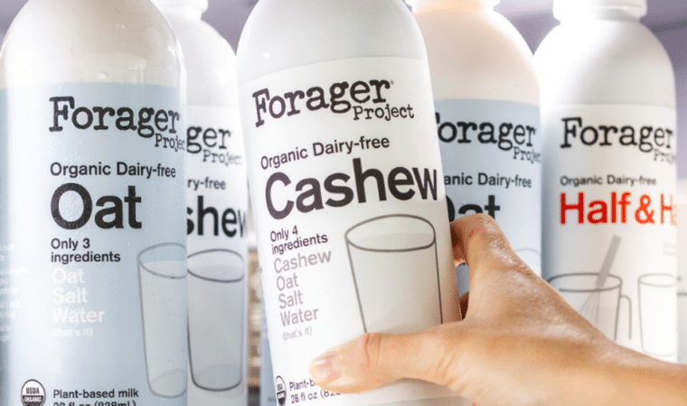 Packaging for Forager Project milks and creamers