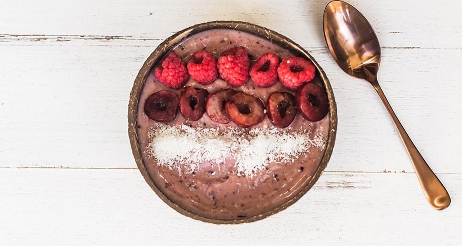 A Cherry Smoothie Bowl.