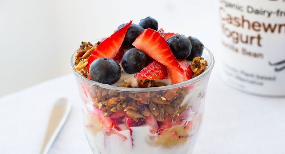 Super Seed Granola and Yogurt Parfait