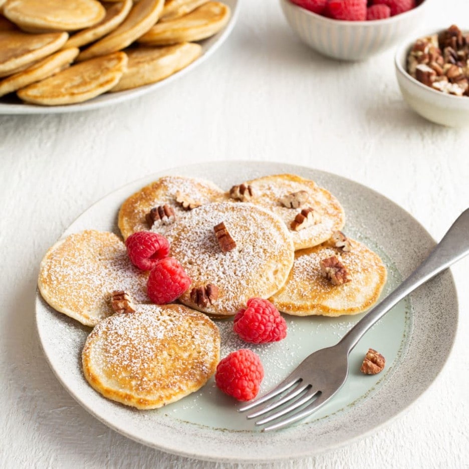 Mini Vegan Pancakes with Coconut Recipe.